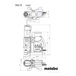 Metabo Magnetkernbohrmaschine MAG 50 Kunststoffkoffer