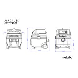 Metabo Allessauger ASR 25 L SC mit elektromagnetischer Abrüttlung Karton