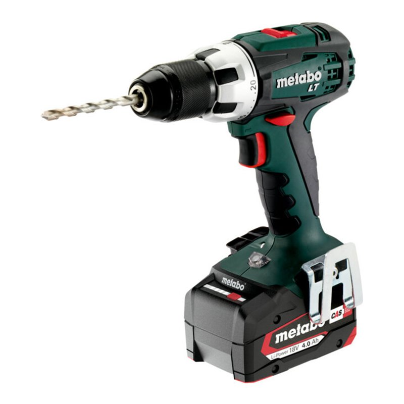 Metabo Akku-Bohrschrauber BS 18 LT metaBOX 145 18V 2x4Ah Li-Power + ASC 55