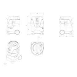 Metabo Allessauger ASA 25 L PC mit manueller Filterabreinigung Karton