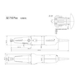 METABO Geradschleifer, Typ: GE710P