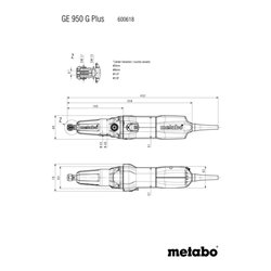 METABO Geradschleifer, Typ: GE950GP