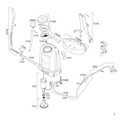 MESTO RS185 Rückenspritze, 18,0 L, Kunststoffpumpe