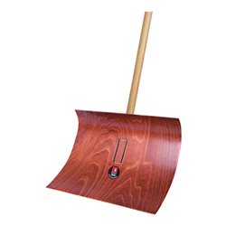 Idealspaten Schneeräumer 350 x 550 mm aus Preßholz mit Hartholzstiel