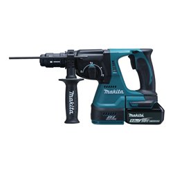 Makita Akku-Kombihammer DHR243RTJ mit SDS-PLUS, 18 V / 5,0 Ah