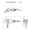 Metabo Winkelschleifer WE 22-230 MVT mit drehbarem Haupthandgriff Kunststoffkoffer
