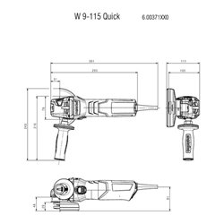 Metabo Winkelschleifer W 9-115 Quick Karton