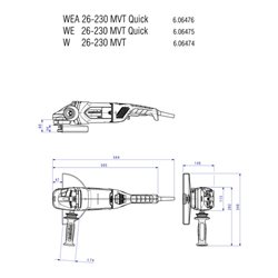 METABO Winkelschleifer, Typ: WE26-230