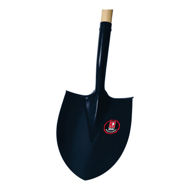 Idealspaten Spatenschaufel Ideal klein schwarz Esche-Langstiel