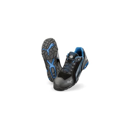 Puma Sicherheitsschuhe Rio Black Low, EN20345 S3 schwarz/blau