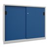 Pavoy Schiebetürenschrank, 1200x1500x400 mm, 4 Böden verzinkt, RAL 7035/5010