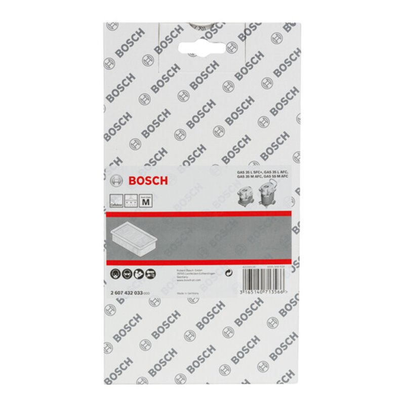 Bosch Flachfaltenfilter Zellulose 6150 cm², 240 x 140 x 56 mm