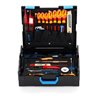 Gedore Werkzeugkoffer L-BOXX 136, Set 36-teilig, gefüllt, Werkzeug für Elektriker, im Kunststoffkoffer, 1100-02