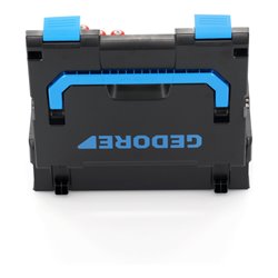 Gedore Werkzeugkoffer L-BOXX 136, Set 58-teilig, gefüllt, Werkzeug für Hand- und Heimwerker, im Kunststoffkoffer, 1100-01