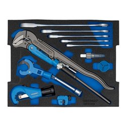 Gedore 1100-03 L-BOXX 136 mit Sortiment Sanitär 44-teilig