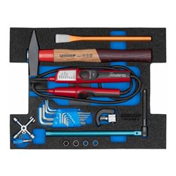Gedore 1100-03 L-BOXX 136 mit Sortiment Sanitär 44-teilig