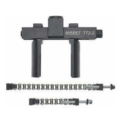 HAZET Universal-Achs- und Nutmuttern-Schlüsseleinheit-Werkzeug-Satz 772-2/16 Vierkant hohl 20 mm (3/4 Zoll) Anzahl Werkzeuge: 16