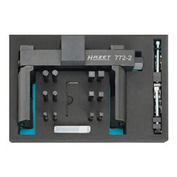 HAZET Universal-Achs- und Nutmuttern-Schlüsseleinheit-Werkzeug-Satz 772-2/16 Vierkant hohl 20 mm (3/4 Zoll) Anzahl Werkzeuge: 16