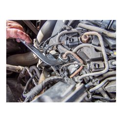 HAZET Einspritzleitungs-Schlüssel 4560 Außen-Doppel-Sechskant Profil 17 x 17