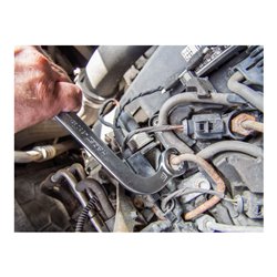 HAZET Einspritzleitungs-Schlüssel 4560 Außen-Doppel-Sechskant Profil 17 x 17