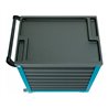 HAZET Werkstattwagen Assistent 177-7, Schubladen flach: 6 x 80 x 527 x 348 mm, Schubladen hoch: 1 x 165 x 527 x 348 mm