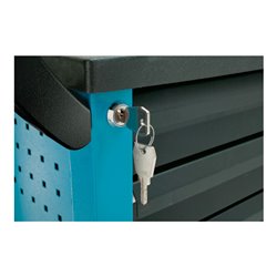 HAZET Werkstattwagen Assistent 177-7, Schubladen flach: 6 x 80 x 527 x 348 mm, Schubladen hoch: 1 x 165 x 527 x 348 mm