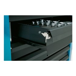 HAZET Werkstattwagen Assistent 177-7, Schubladen flach: 6 x 80 x 527 x 348 mm, Schubladen hoch: 1 x 165 x 527 x 348 mm