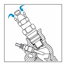 HAZET Einspritzdüsen-Werkzeug 4555N Vierkant hohl 12,5 mm (1/2 Zoll) Außen-Doppel-Sechskant Profil 27