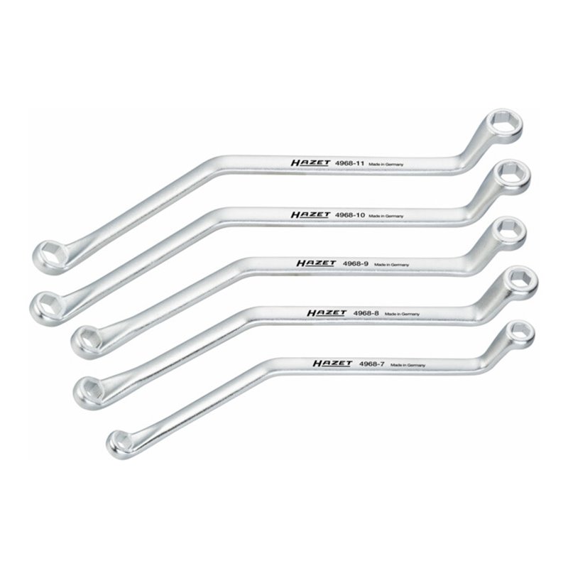 HAZET Brems-Entlüftungsschlüssel-Satz 4968/5 Außen-Sechskant Profil 7 - 11 Anzahl Werkzeuge: 5