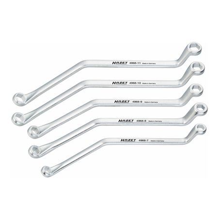 HAZET Brems-Entlüftungsschlüssel-Satz 4968/5 Außen-Sechskant Profil 7 - 11 Anzahl Werkzeuge: 5