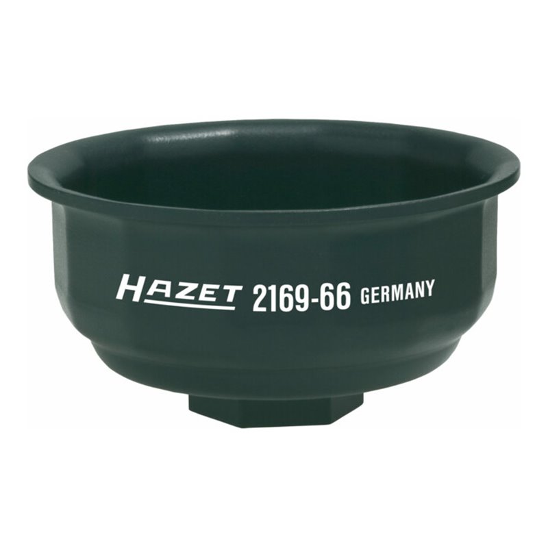 HAZET Ölfilter-Schlüssel 2169-66 Vierkant hohl 12,5 mm (1/2 Zoll) Rillenprofil