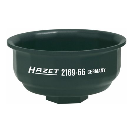 HAZET Ölfilter-Schlüssel 2169-66 Vierkant hohl 12,5 mm (1/2 Zoll) Rillenprofil