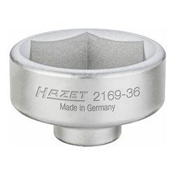 HAZET Ölfilter-Schlüssel 2169-36 Vierkant hohl 10 mm (3/8 Zoll) Außen-Sechskant Profil