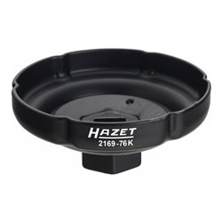 HAZET Ölfilter-Schlüssel 2169-76K Vierkant hohl 12,5 mm (1/2 Zoll) Rillenprofil