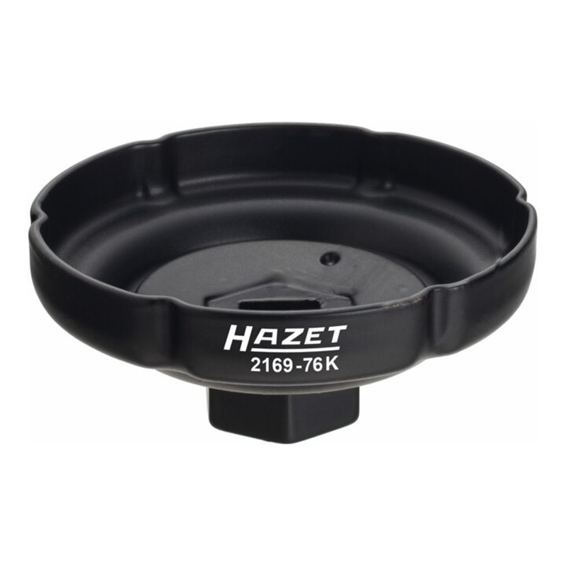 HAZET Ölfilter-Schlüssel 2169-76K Vierkant hohl 12,5 mm (1/2 Zoll) Rillenprofil