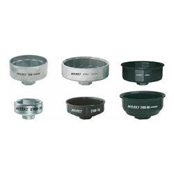 HAZET Ölfilter-Schlüssel-Satz 2169/6 Vierkant hohl 10 mm (3/8 Zoll), Vierkant hohl 12,5 mm (1/2 Zoll) Außen-Sechskant Profil Anz