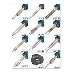 HAZET SYSTEM-KABEL-Entriegeler-Sortiment 4670-5/12 Anzahl Werkzeuge: 12