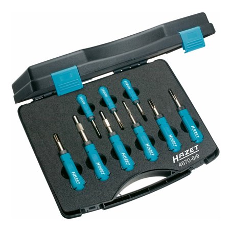 HAZET SYSTEM-KABEL-Entriegeler-Sortiment 4670-6/9 Anzahl Werkzeuge: 9