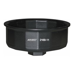 HAZET Ölfilter-Schlüssel 2169-11 Vierkant hohl 12,5 mm (1/2 Zoll) Außen-14-kant Profil