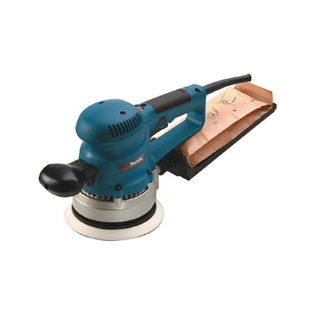 Makita Exzenterschleifer 150 mm in Klett Schleifpapier-Set BO6030JX