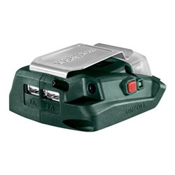 Metabo Akku-Power-Adapter PA 14.4-18 LED-USB mit 12 V-Anschluss und LED-Licht Karton