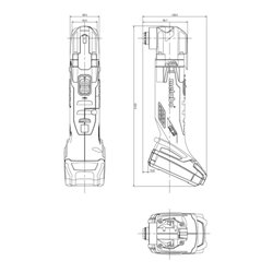 Metabo Akku-Multitool MT 18 LTX Compact metaBOX 145 L 18V 2x2Ah Li-Power + ASC 55