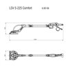 Metabo Langhalsschleifer LSV 5-225 Comfort mit variabler Längenverstellung Kunststoffkoffer