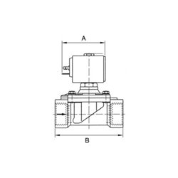 Riegler 2/2-MV,MS,NC,vorge.,24V DC,5W,FKM,G1/2,PN0,1-10bar