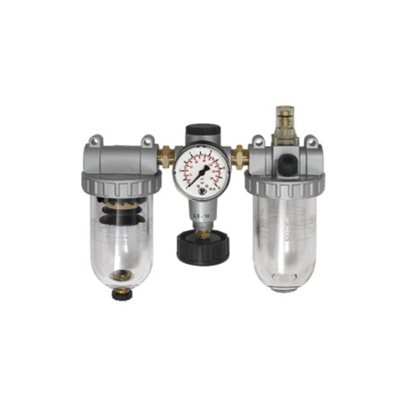 Riegler Wartungseinheit 3-tlg. »Standard«, mit PC-Behälter, BG 1, G 3/8