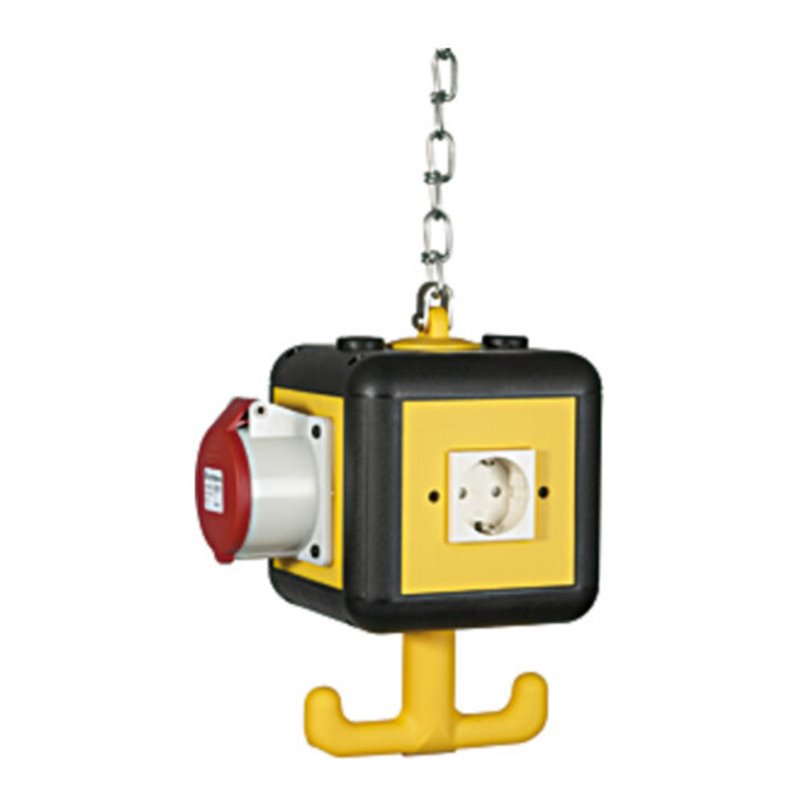 Riegler Versorgungseinheit, 4 SchuKo-Steckdosen 16 A 2p + 230 V, IP 20