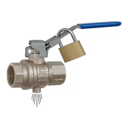 Riegler Sicherheitskuha, abschließbar, Entlüft. G 1/4, MS vern., Rp 1 1/4