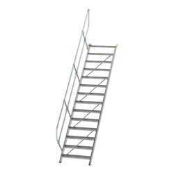 MUNK Aluminium-Treppe Stufen 45° 14 Stufen