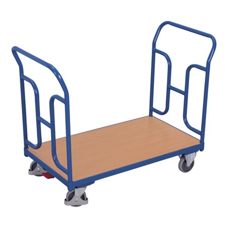 VARIOfit Doppel-Schiebebügelwagen mit gebogenen Rohren 1.000 x 600 mm