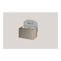 VAR Wandascher Edelstahl mit Schild WH 9 0,4 l